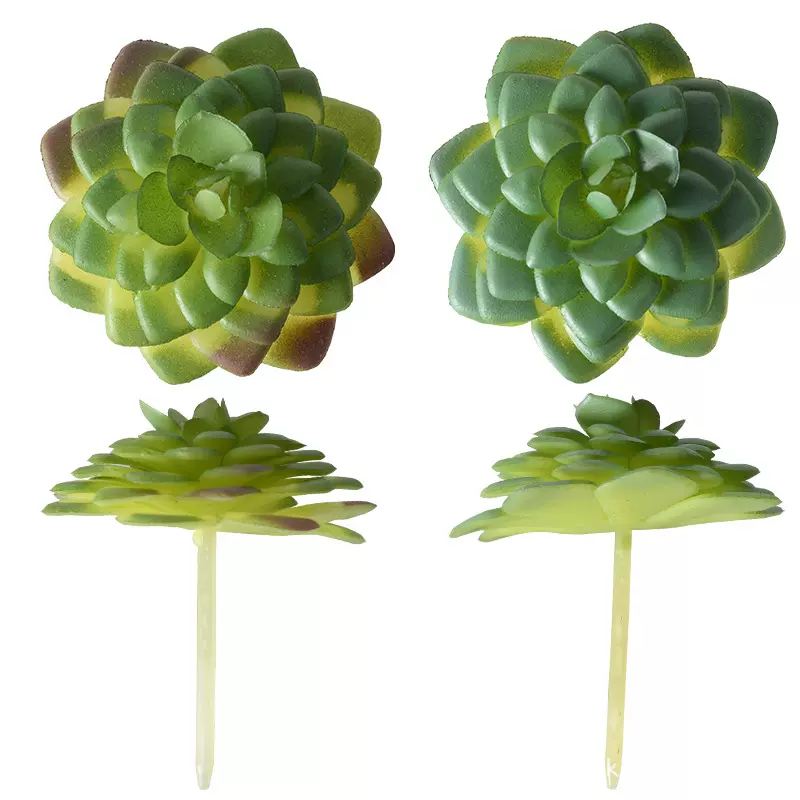 多肉水莲 高仿真软胶多肉植物 微景观仿真绿植 玻璃瓶景观