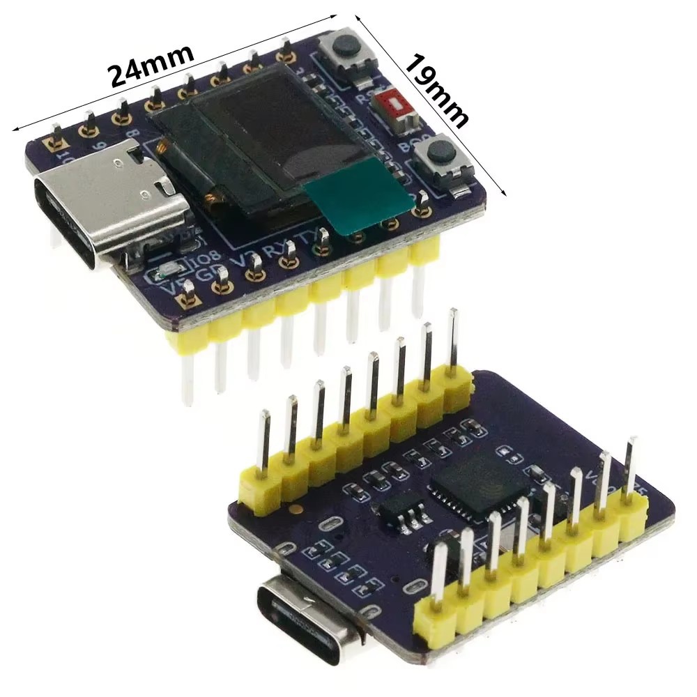 ESP32-C3 OLED development board-welding needle