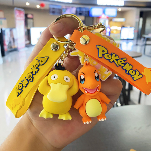 Magical Pokémon anime keychain blind box backpack pendant chain Pikachu reachable duck gift small wholesale