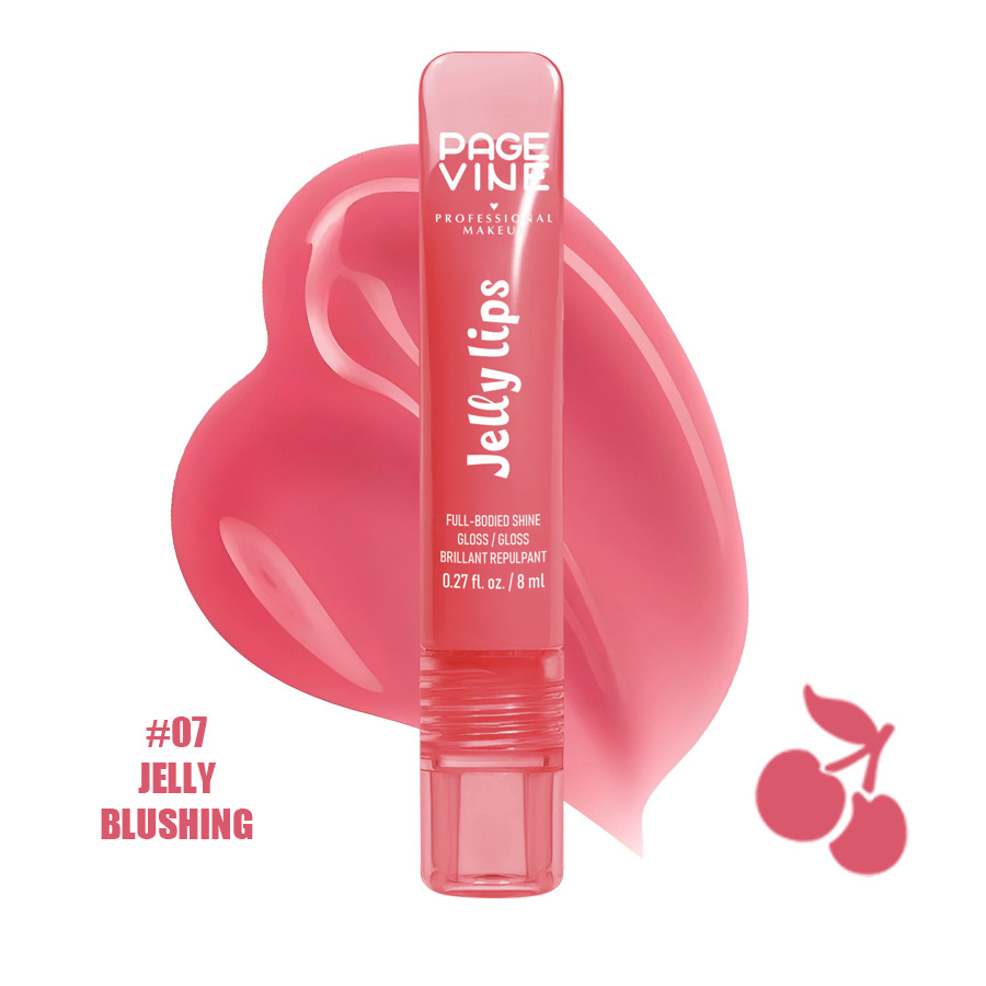 Cross-border PAGE VINE Lip Oil Fruit Lip Oil Hydrating Nutrient Lipstick Lock Water Brilliant Lip Esmalte