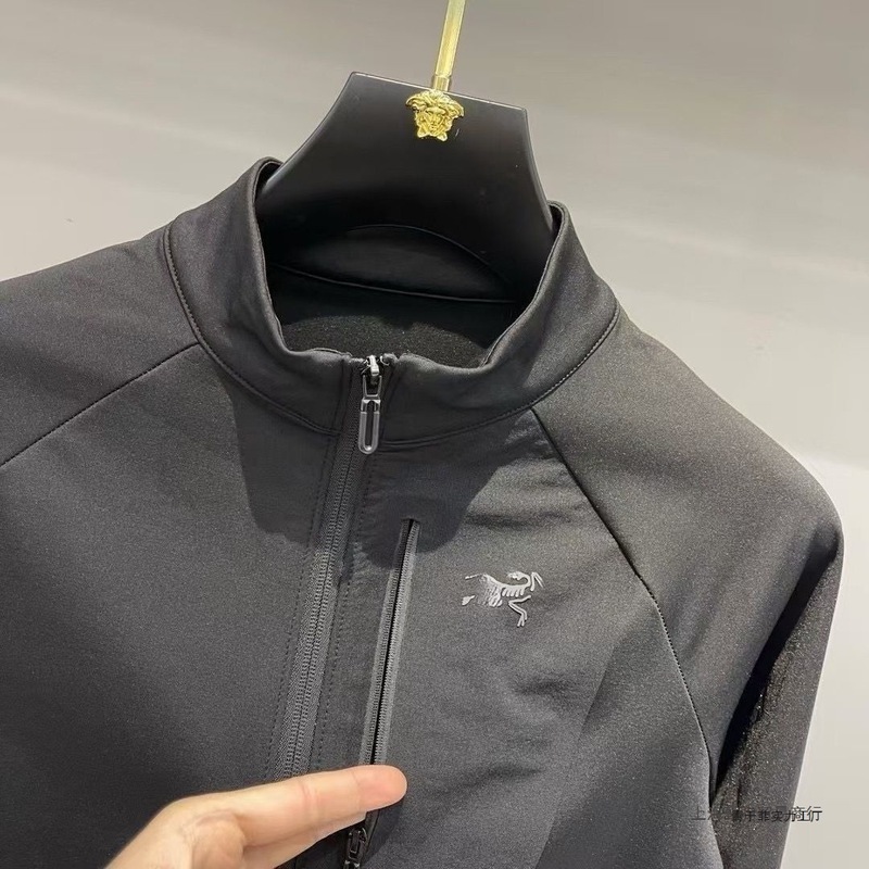 N's 2025 長袖新メンズジッパートレーナースタンドアップカラー Tシャツアウトドアスポーツレジャービジネス卸売|undefined