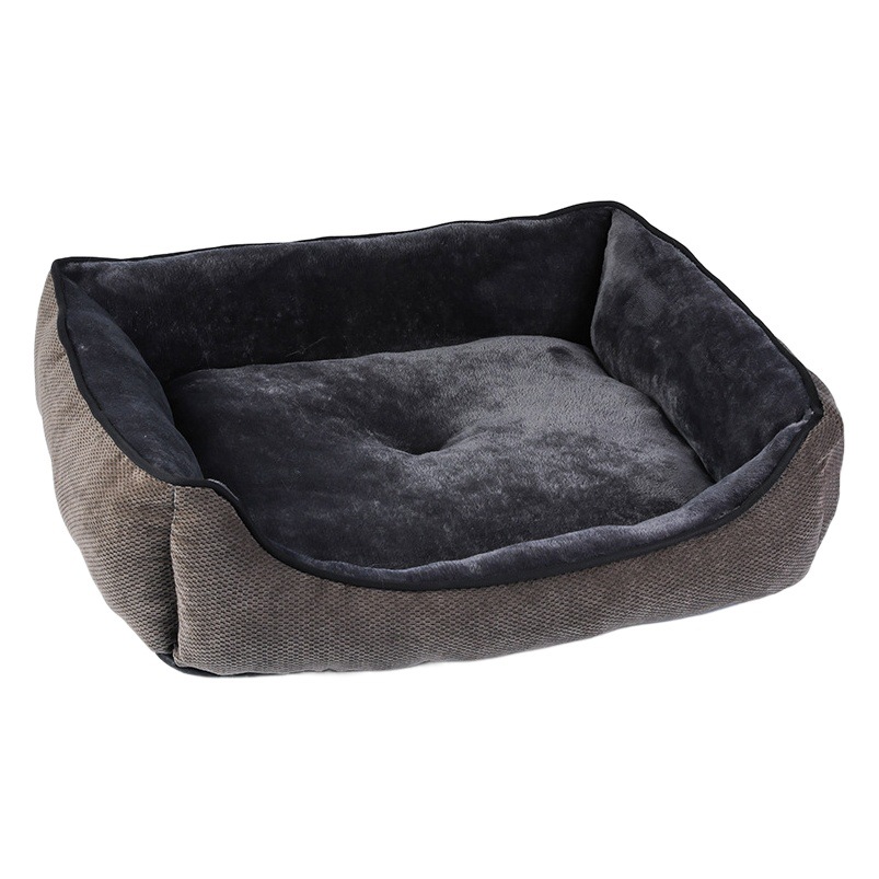 Nueva franela simple cuadrado nido de mascotas suave cómodo sueño profundo gato cama perro cama mascotas suministros al por mayor