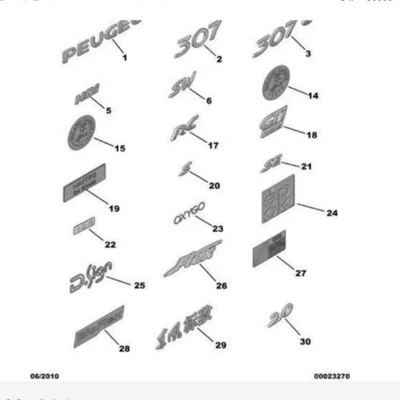 Applicable to Peugeot Bumper