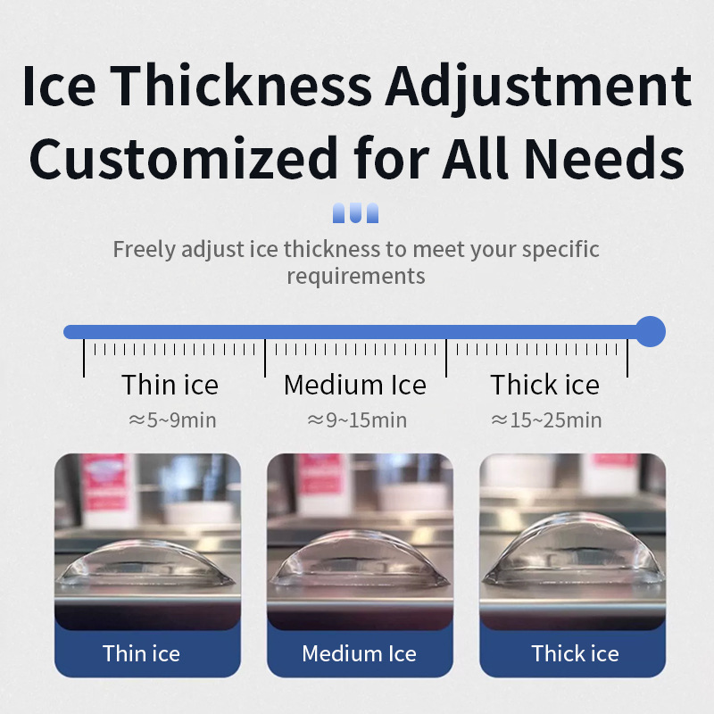 Máquina de hielo ommercial Crescent Ice Maker Large Milk Tea Shop S