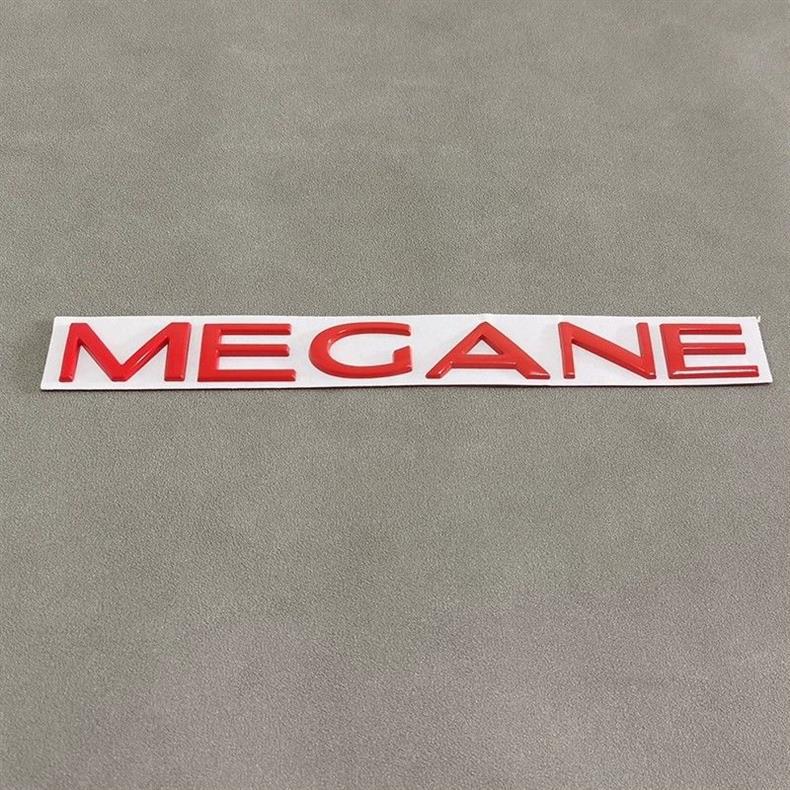 Suitable for Renault MEGANE, English modified trunk letter emblem, rear emblem sticker