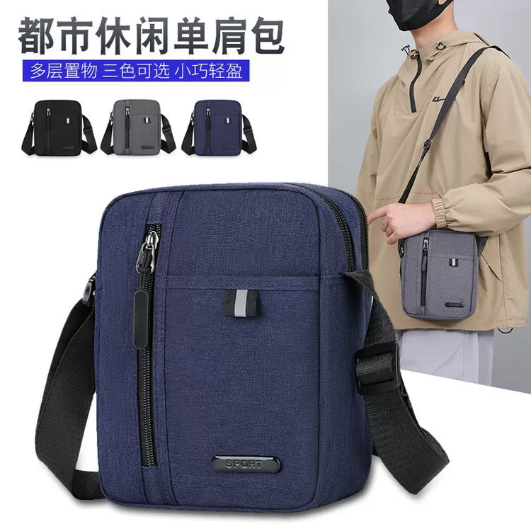 One-shoulder bag, capacious universal shoulder bag for leisure, for import