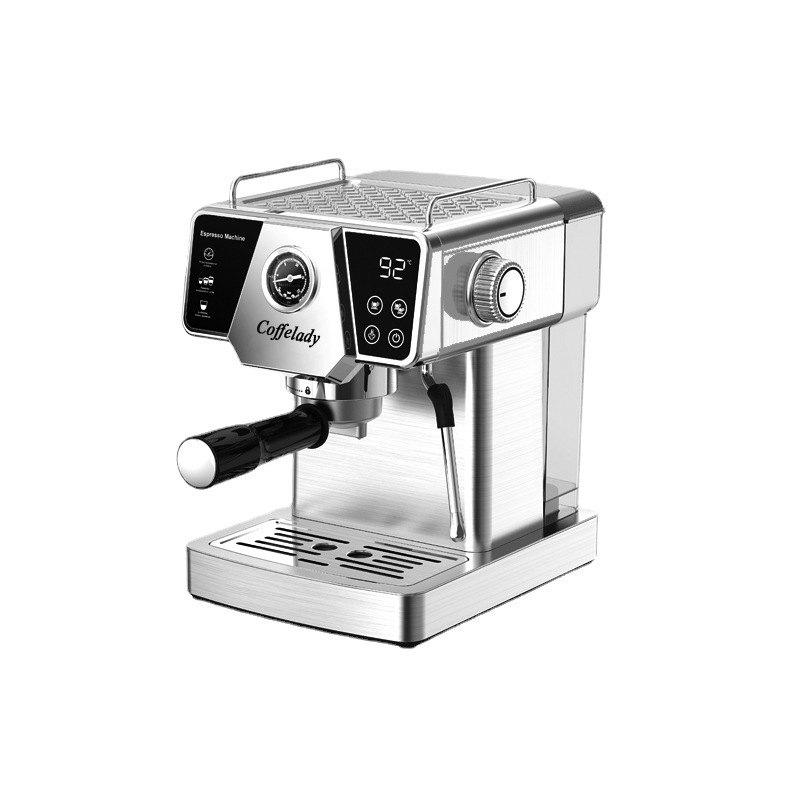 Coffelay 20bar semiautomática cafetera de acero inoxidable máquina de café espresso para el hogar