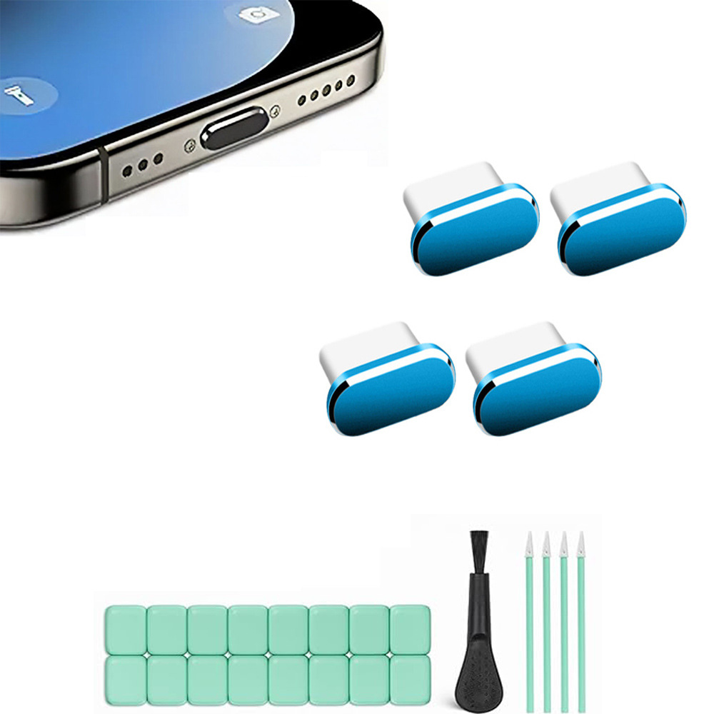 手机防尘塞套装USB C 防尘塞适用于iPhone 15 / 16防尘清洁套装