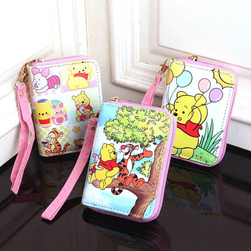 Cross-border Foreign Trade Fashion Cartoon Winnie the Pooches with Multi-card Bit Coin Bag Children's Portable Coin Purse