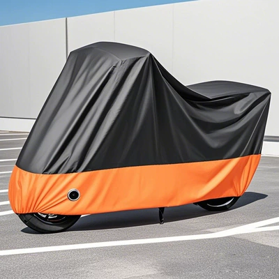 Customized Motorcycle Cover Rainproof, Sunproof and Dustproof Cover 210D Motorcycle Cover Full Coverage Factory Wholesale (Car clothing) - m-20090100cm-210d-black-and-orange-stitching