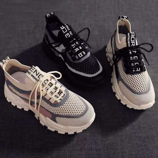 2025 New Broken Size Special Offer Torre Shoes Women's Fashion Casual All-match Thick Bottom Breathable Non-slip Women's Shoes Explosions