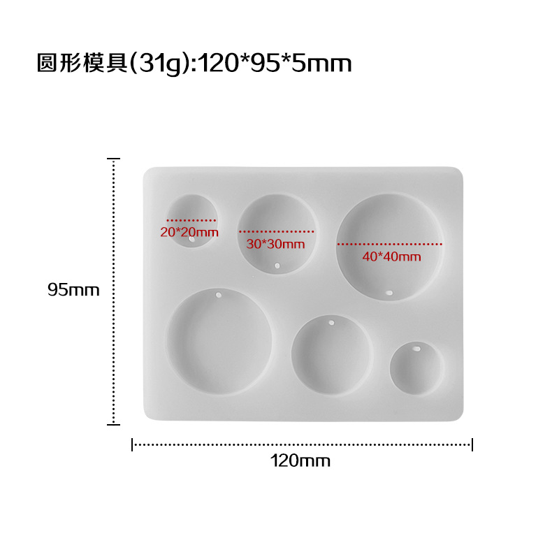 Jiahuimei DIY pendientes geométricos resina epoxi pendientes irregulares molde de silicona