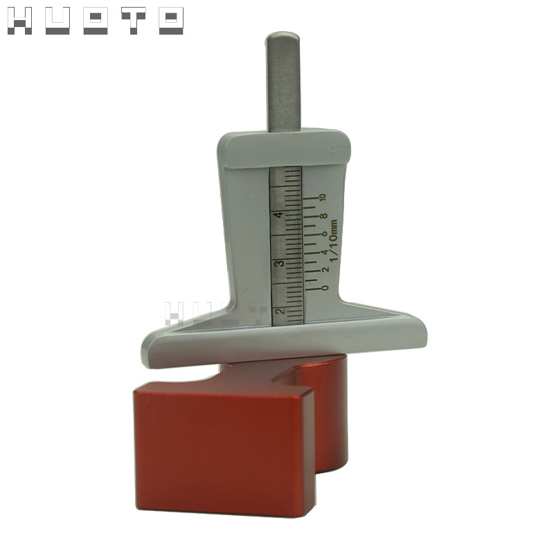 锌合金 开式 0-10MM 轮胎尺深度尺花纹轮胎深度尺E18