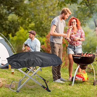 Bbq Grill Cover Portable Foldable Outdoor Bbq Grill Cover Outdoor Furniture Cover Picnic Cooking Stove Dust Cover