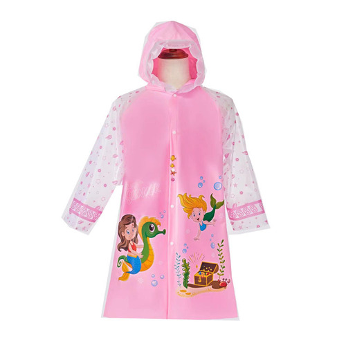 Children's raincoat Paw Patrol rain poncho for girls, suitable for older children, cute babies, kindergarten children's raincoat with integrated backpack strap