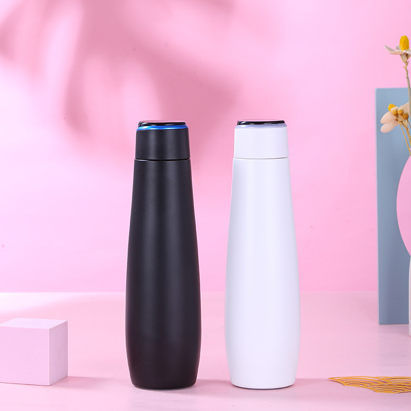 Smart Touch taza de medición de temperatura taza de vacío de acero inoxidable de doble capa taza de negocios avanzada taza de agua de tipo gota taza de regalo