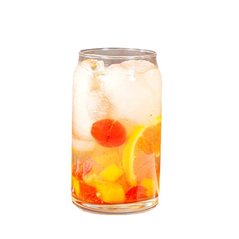 Vaso de vidrio borosilicato con pajita y tapa, estilo Mason