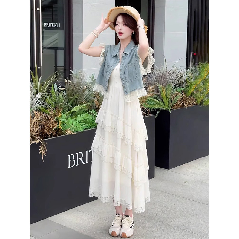 Denim high quality vest