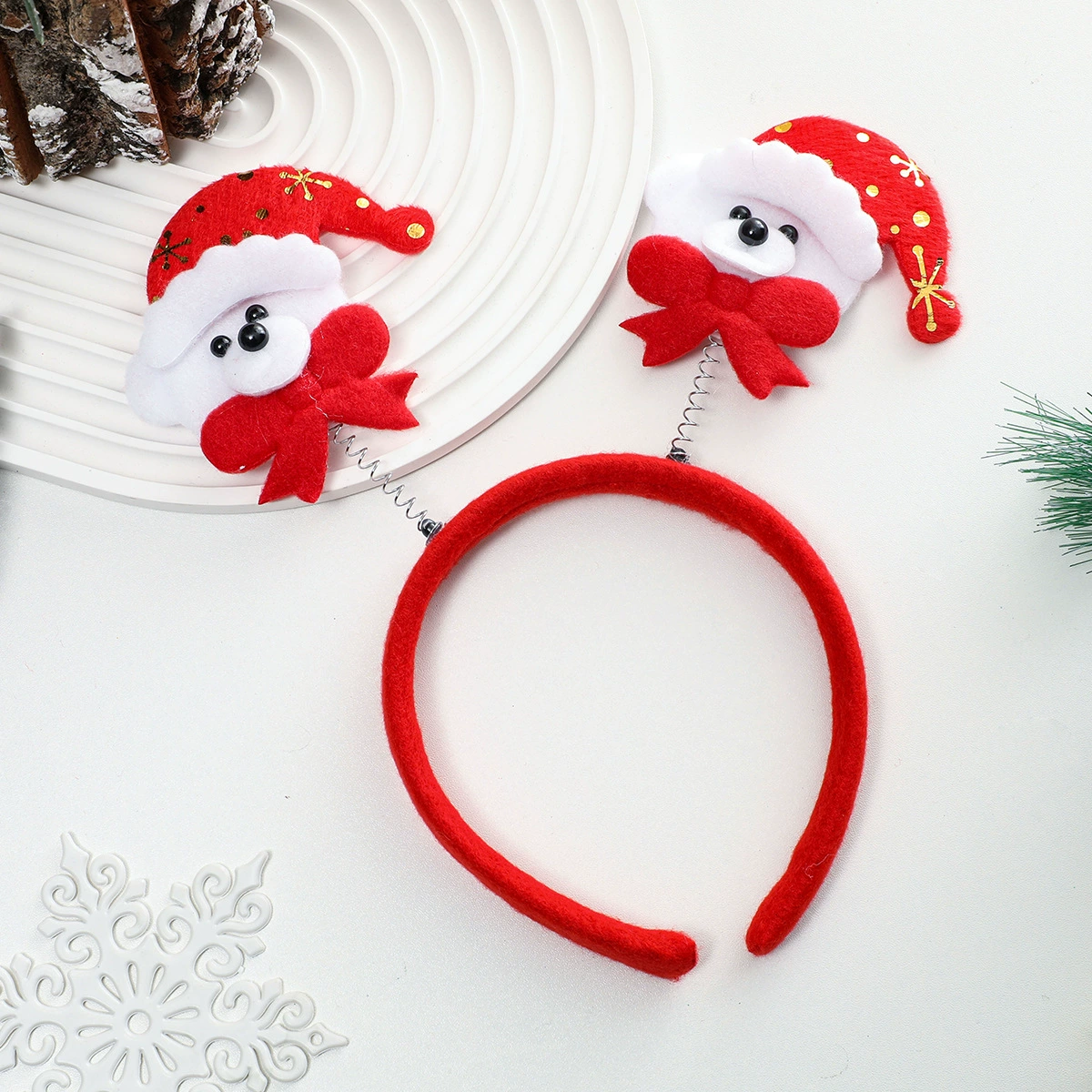 Рождественский ободок, мультяшный аксессуар для волос, детская заколка, подарок на день рождения