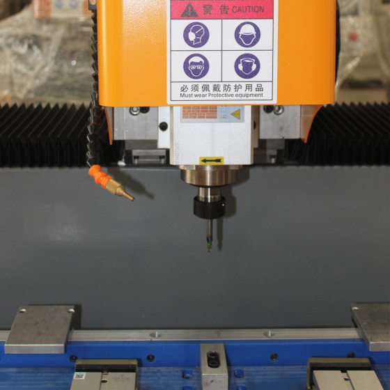 Factory direct metal aluminum minimalist glass door frame aluminum profile drilling and milling machine aluminum door and window angle code CNC drilling machine