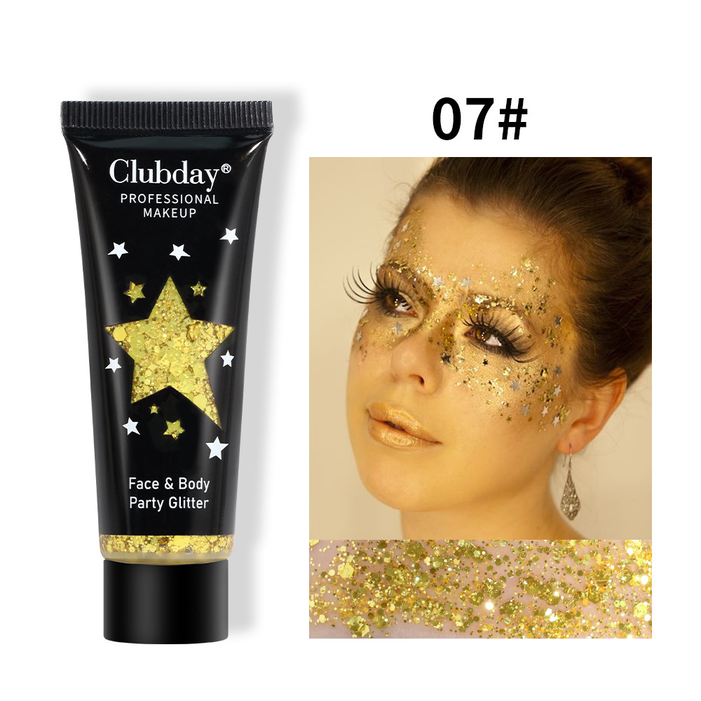 Cross-border beauty gel liquid sequin body eyeshadow export Christmas makeup chameleon tube eyeshadow undefined