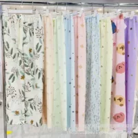 Новые пижамные брюки из облачного хлопка, женские одиночные брюки, широкие брюки с лентой, светлые домашние брюки из облачного марлевых хлопка, милые брюки из чистого хлопка