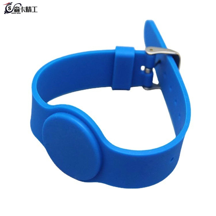 RFID彩色硅胶手环ICID智能芯片卡M1门禁卡NFC游泳运动手腕带