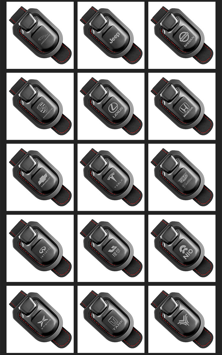 Car Glasses Holder Multi-function Vehicle Sunglasses Holder Car Inner Sun Visor Sunglasses Case Storage Card Holder