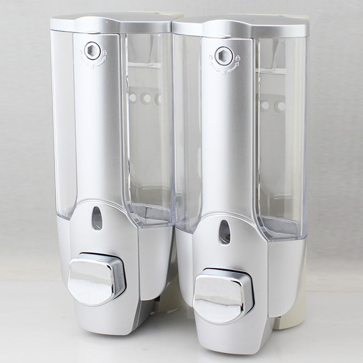 現物は二合一押し石けん液器大容量シャンプー入浴剤手動石けん液器を供給している|undefined