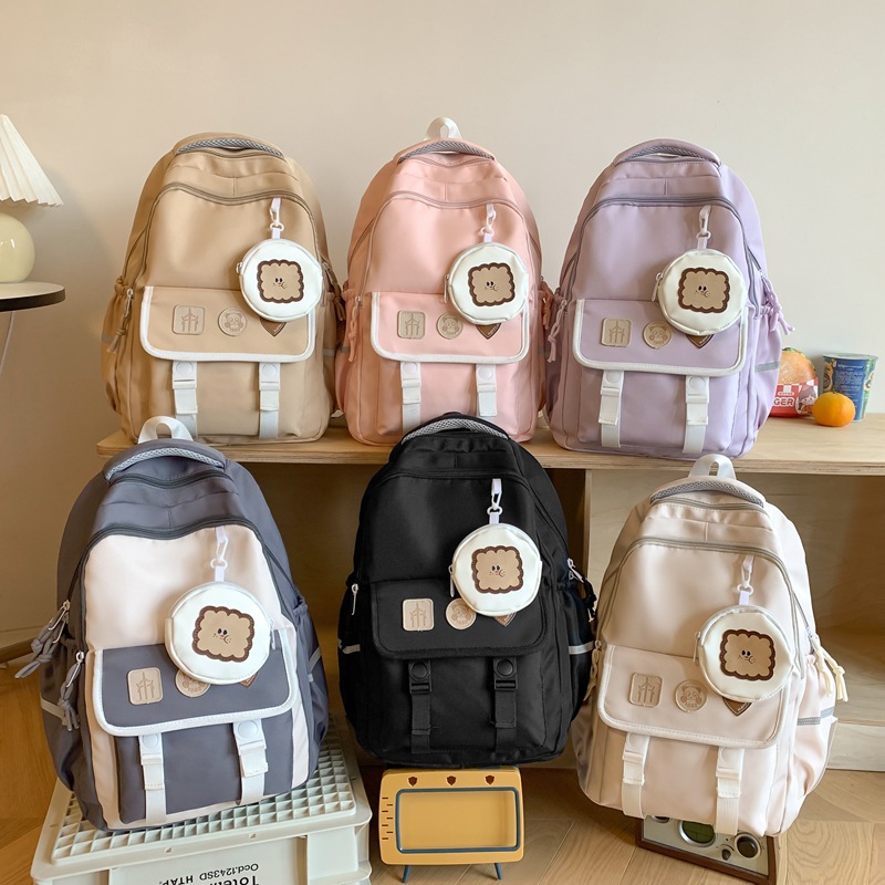 Kids Backpacks New Junior High School High School School Pink Girl Junior High School High School Student Backpack_voghion.com