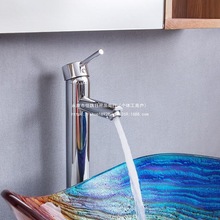 轻奢卫浴洗脸盆钢化玻璃台上盆水滴艺术台上盆酒店卫浴盆下水无