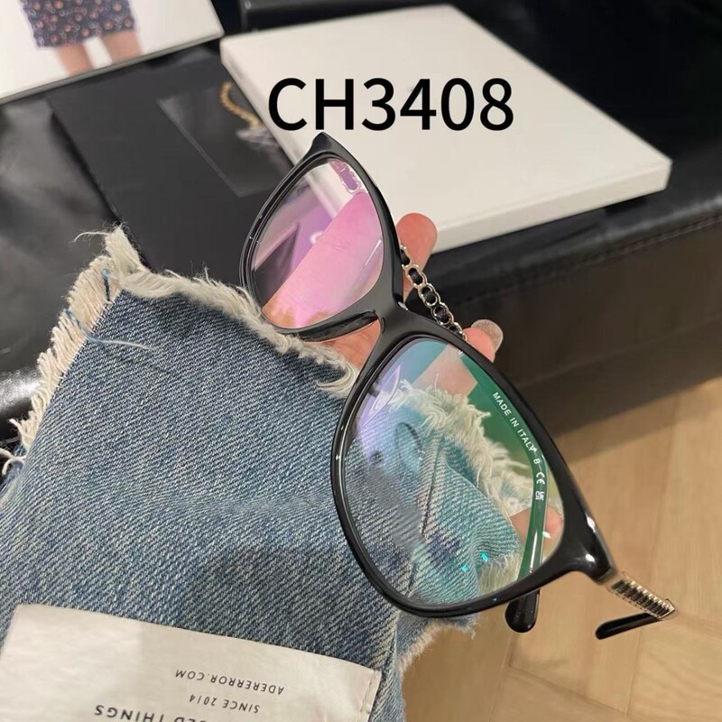 Top Version of Chanel Glasses Ch3408 Black Frame Ultra-Light and Slimming Effect with Lambskin Chain, Perfect for a Natural Look, Shenzhen Product Top Version of Chanel Glasses Ch3408 Black Frame Ultra-Light and Slimming Effect with Lambskin Chain, Perfect for a Natural Look, Shenzhen Product