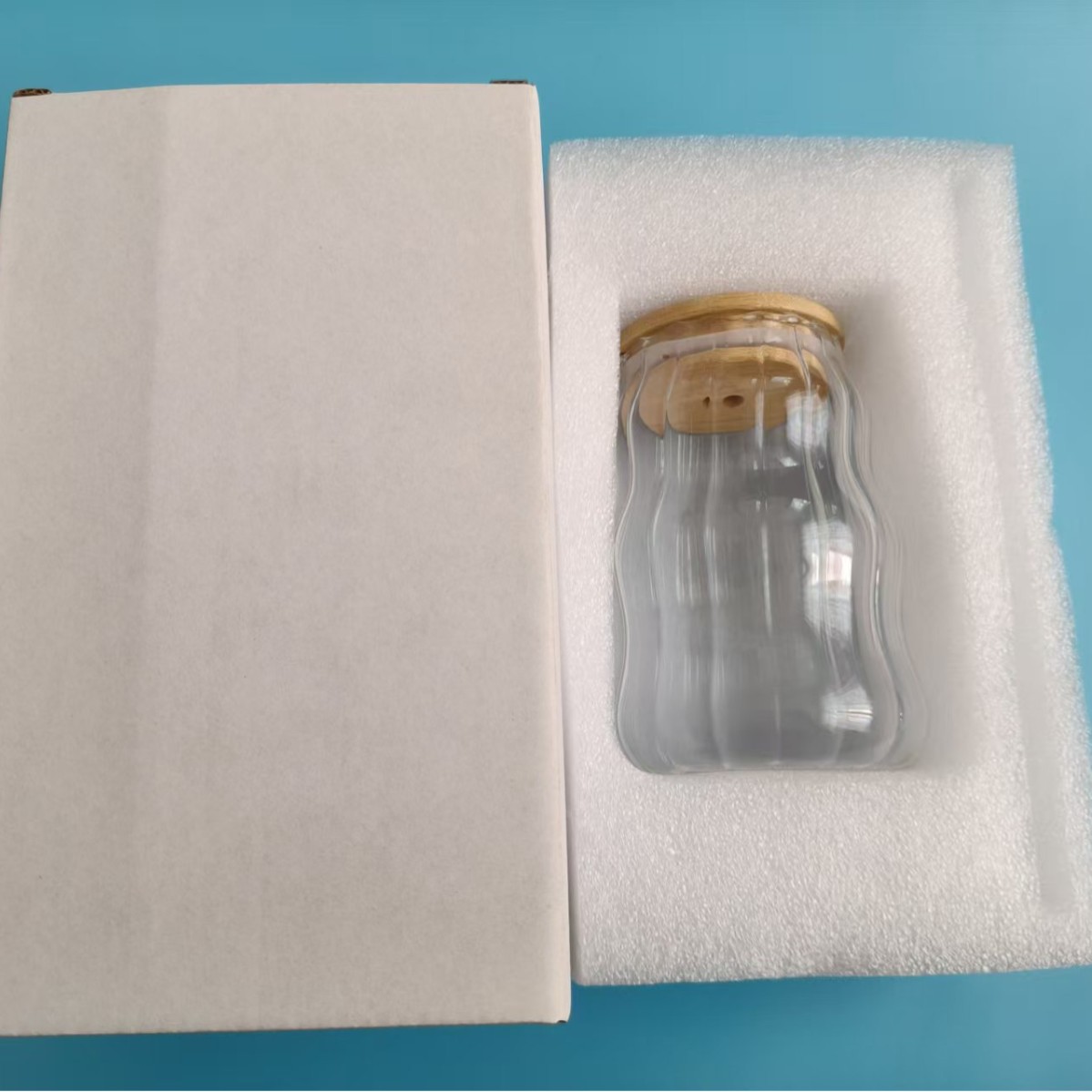 Gordo té de leche nubes tazas de vidrio de alto silicio copas de vidrio con cubierta para niñas caseras tazas de café de paja set