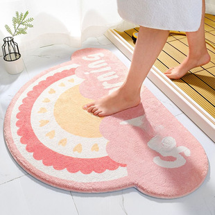 Cross-border bathroom entrance absorbent floor mat toilet door mat toilet toilet door non-slip mat bedroom carpet