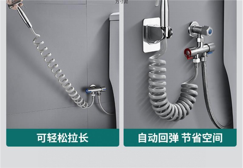 Wholesale of bathroom squat toilet water tank, toilet, washing machine flushing, spray Angle valve, one inlet and two outlets with pressurized flushing water undefined