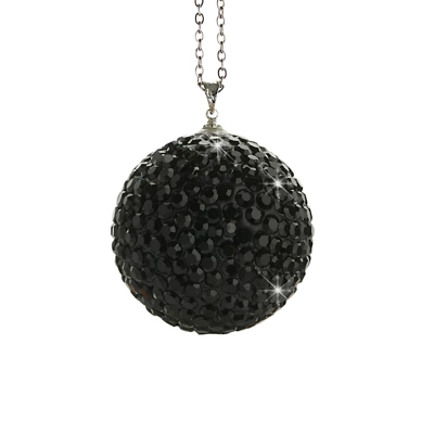 Car pendant crystal ball diamond car rearview mirror crystal ball hoisting car interior accessories pendant wholesale (Other Automotive Interior Supplies) - black