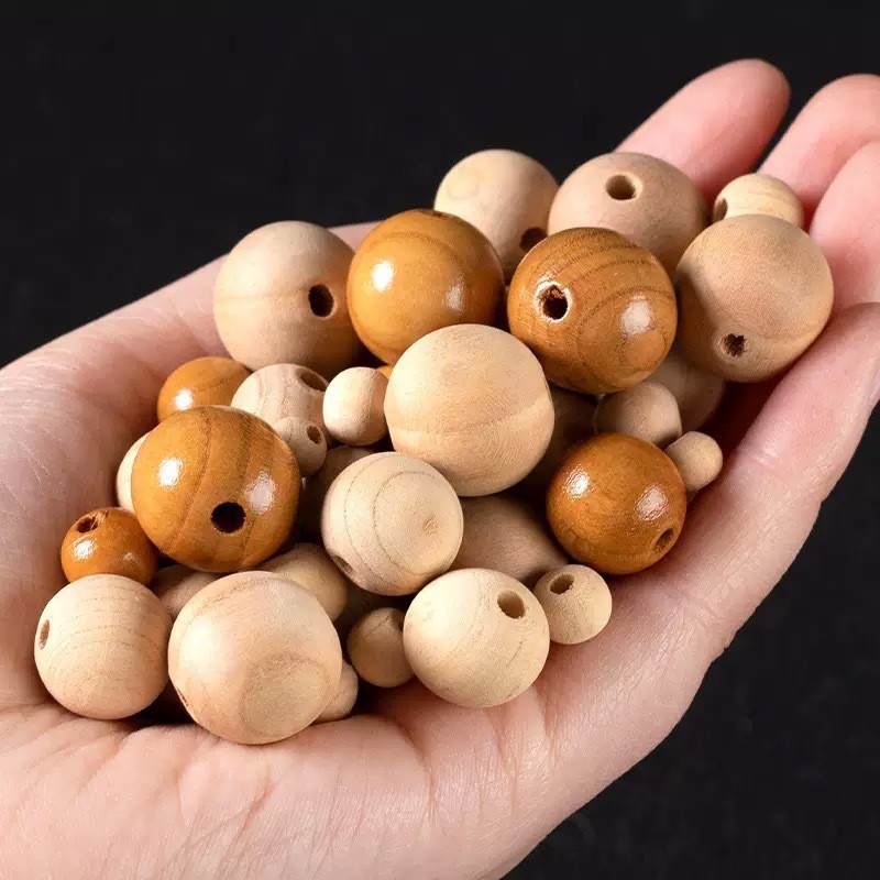 厂家供应 桃木珠子0.4厘米0. 6厘米0.8厘米1.0厘米珠子散珠配件