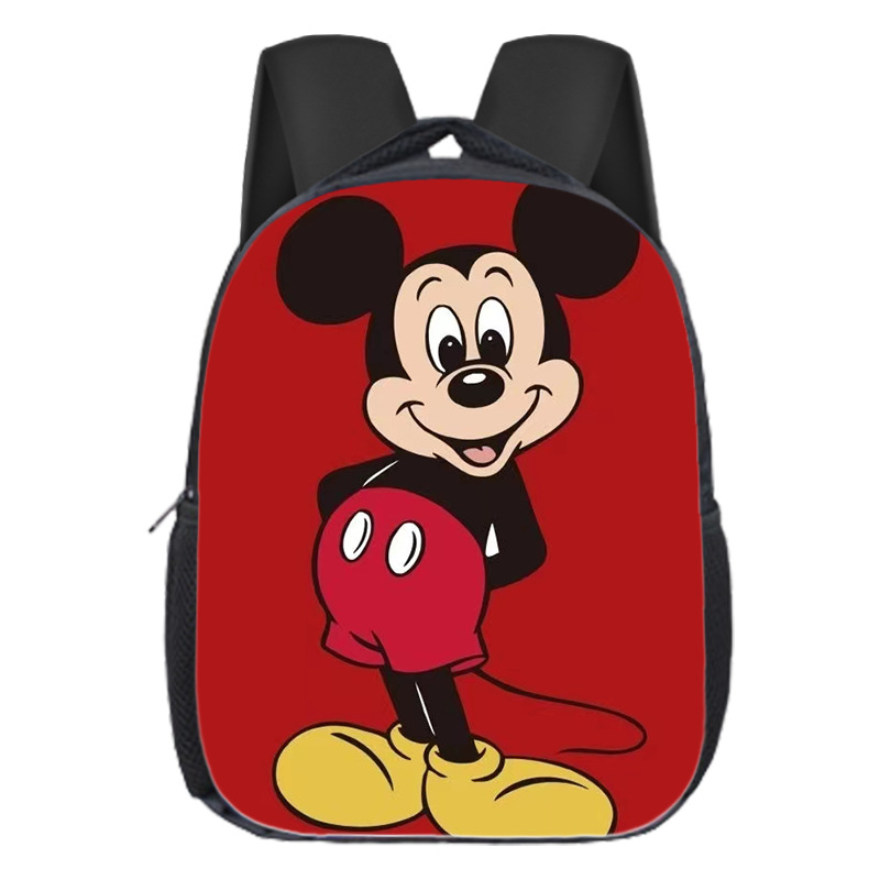 Mochila escolar popular de Mickey para niños, mochila de jardín de infantes, dibujos animados, linda, versátil, para estudiantes de primaria, mochila de gran capacidad, ligera
