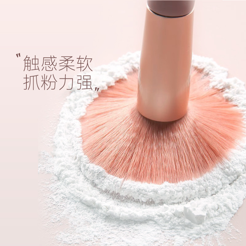 Juego de brochas de maquillaje Cangzhou 8 brochas de maquillaje portátiles, brochas de polvo suelto, brochas de sombra de ojos, base, brochas de rímel, herramientas de belleza
