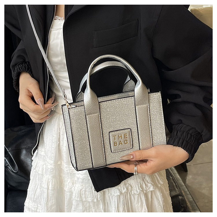 252g Weight Sewing Thread Fashion Element Zipper Closure Type Single Shoulder Strap, Double Handle Strap Type Shoulder Bag Bags Type Casual, Daily Occasion Pu Leather Material Color Block Pattern All Seasons Season Women's Gender Streetwear Style Square Shape Women's Pu Leather Color Block Streetwear Sewing Thread Square Zipper Shoulder Bag 6