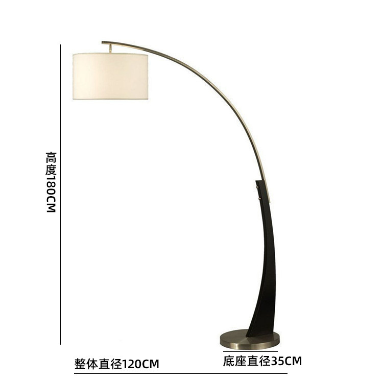 酒店工程样板房展厅客厅卧室落地灯设计师极简展厅大型钓鱼落地灯|undefined
