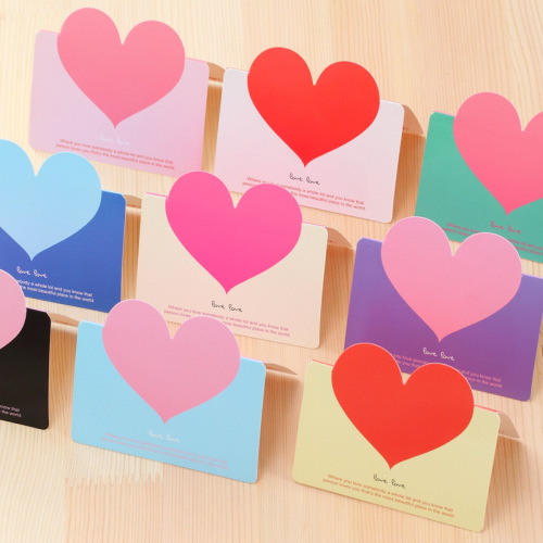 Creative Universal Love Greeting Cards Valentine's Day Blessings Small Cards Birthday Greeting Cards Small Gift Cards Postcards Wholesale