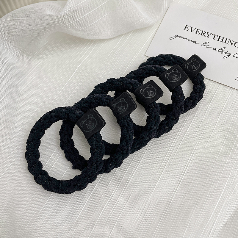 Cuerda para el cabello de alta elasticidad y duradera, banda de goma para atar el cabello para mujeres, celebridad de Internet 2024, nueva cuerda para el cabello simple, lazo para el cabello