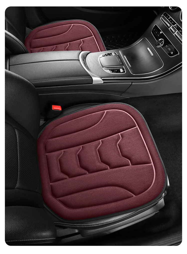 Cross-Border Small Three-Piece Set of No-Tie Car Seat Cushions, Single Seat Office and Home Chair Seat Cushions, Interior Accessories Dropshipping