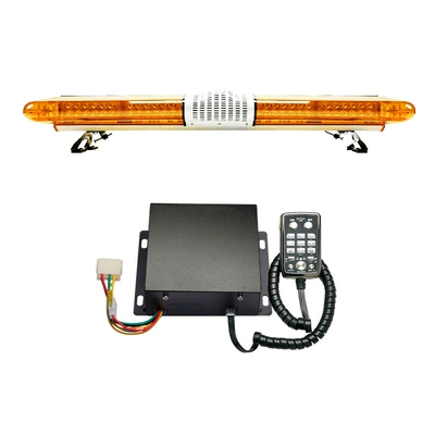 High-power LED long-row warning light strobe light 1.2m super bright strobe light + speaker + siren JH9200P9