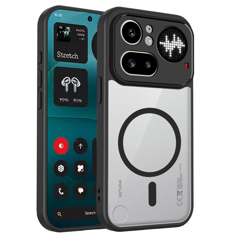 Suitable for Nothing Phone 4B Mobile Phone Case Tm Transparent Magnetic Suction Phone4A Anti-Fall Protective Cover Hard Case