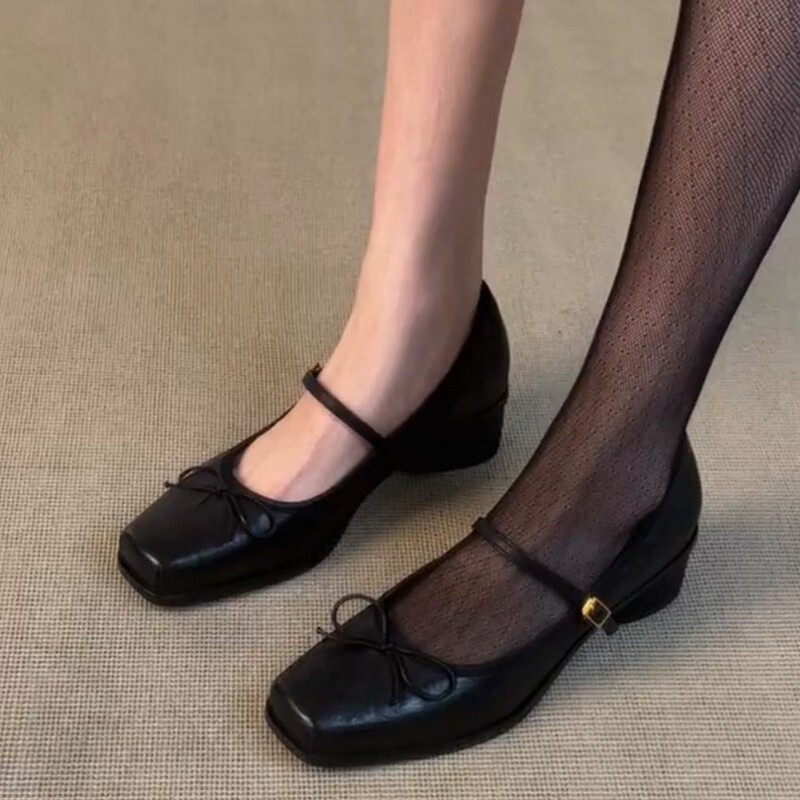Sheepskin version~ Artistic retro style casual, fashionable and comfortable Mary Jane shoes for women, suitable for commuting, versatile and gentle single shoes Sheepskin version~ Artistic retro style casual, fashionable and comfortable Mary Jane shoes for women, suitable for commuting, versatile and gentle single shoes