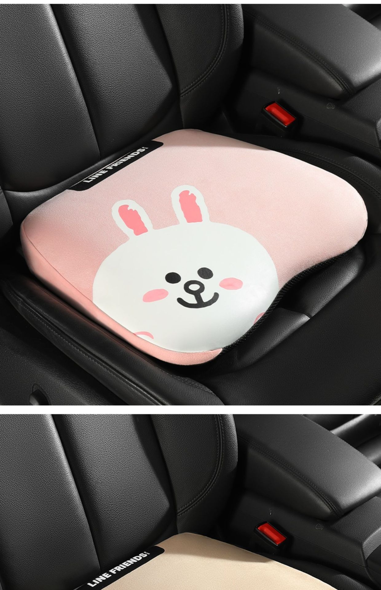 Brown Car Booster Seat Cushion, Suitable for All Seasons, for Short Women, Driver's Seat, In-Car Driving Learning Cushion