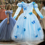 Детский лонгслив, наряд маленькой принцессы, костюм, платье, xэллоуин, «Холодное сердце»