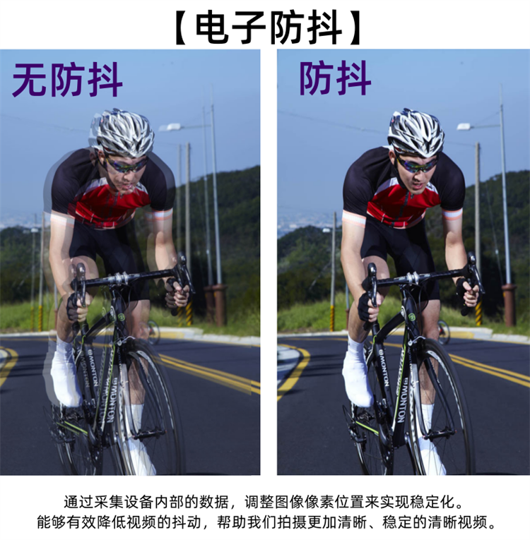 Sports Camera Motorcycle Driving Recorder Hd Anti-Shake Waterproof Riding Electric Motorcycle